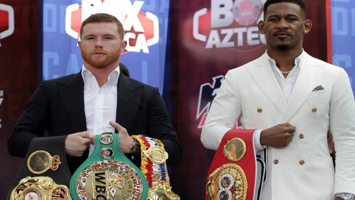 CMB presenta el cinturón maya de la pelea Canelo vs Jacobs