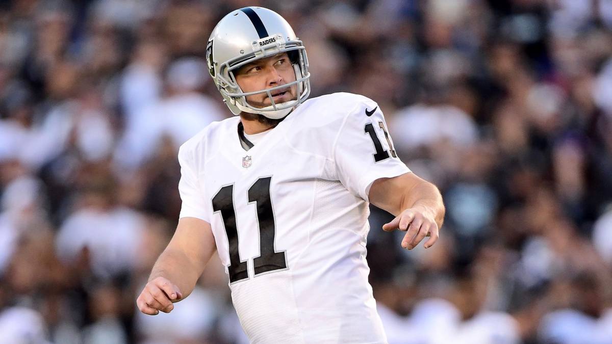 Sebastian Janikowski en partido de Raiders