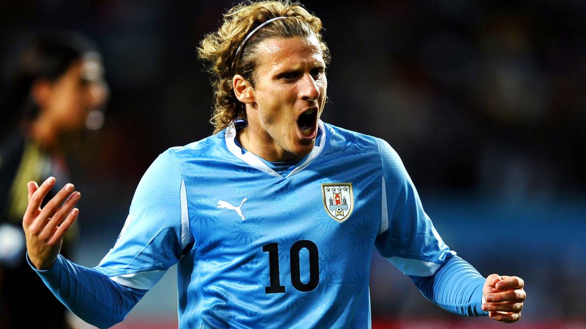 Diego Forlán con Uruguay