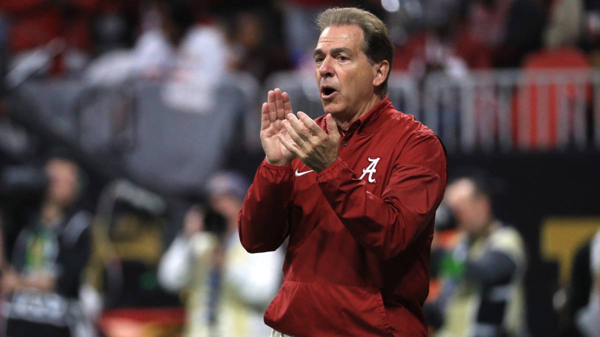 Nick Saban con Alabama