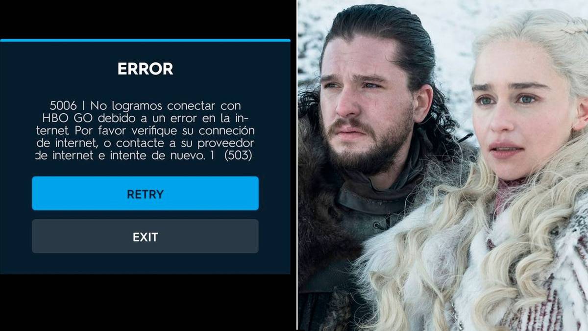 HBO GO se cae en cuarto capítulo de Game of Thrones