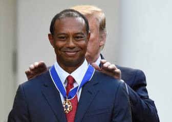 Tiger Woods es condecorado con la Medalla de la Libertad