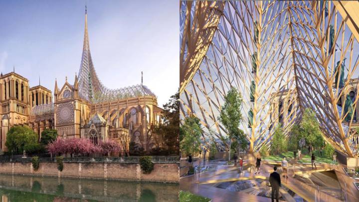 Luego del terrible incendio del pasado 15 de abril que acabó con gran parte del techo de la Catedral de Notre Dame, arquitectos y diseñadores propusieron nueva imagen.
