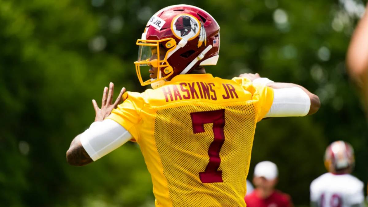 Dwayne Haskins con los Redskins