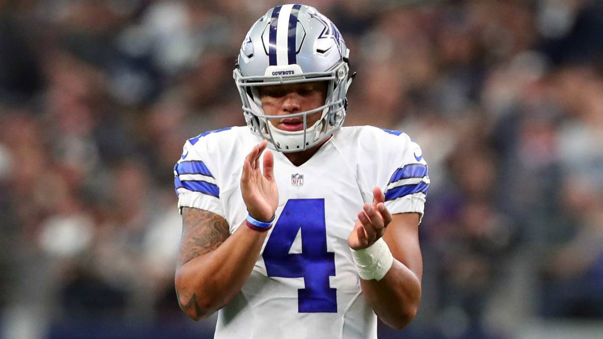 Dak Prescott en partido de los Cowboys
