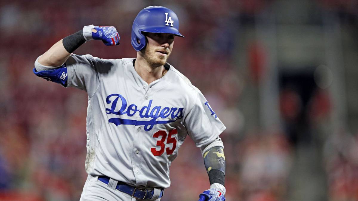 Cody Bellinger en partido de los Dodgers