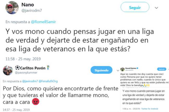 Cruce de mensajes en Twitter