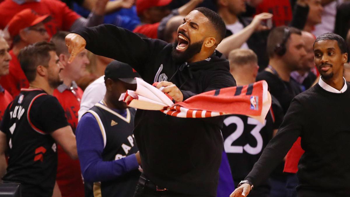 Drake en partido de los Raptors