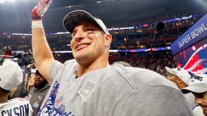 Rob Gronkowski tras ganar el Super Bowl LIII