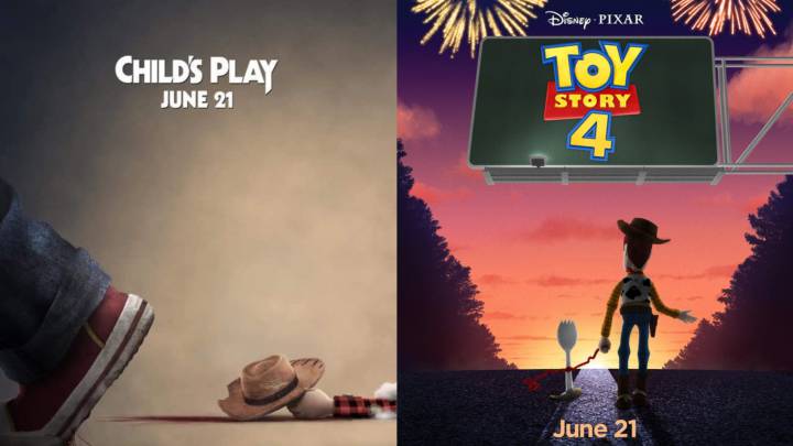 Chucky y los juguetes más famosos del mundo del cine, pelearán en la taquilla, ya que tanto Disney como Orion estrenarán sus películas el 21 de junio.