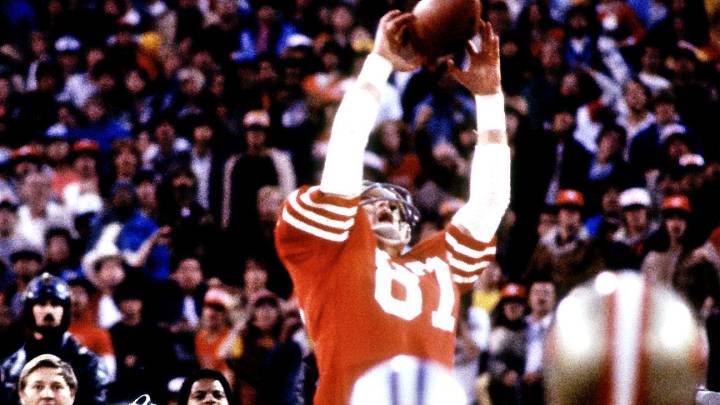 Dwight Clark en partido de los 49ers