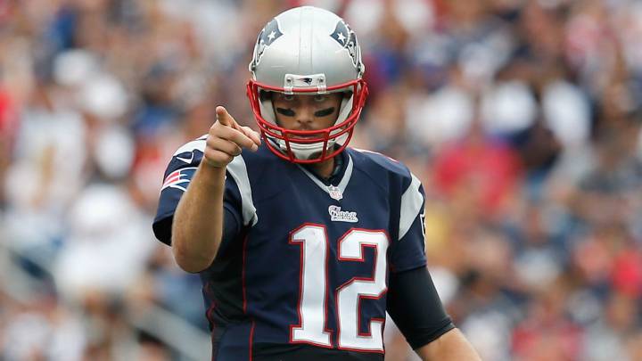 Tom Brady en partido de los Patriots