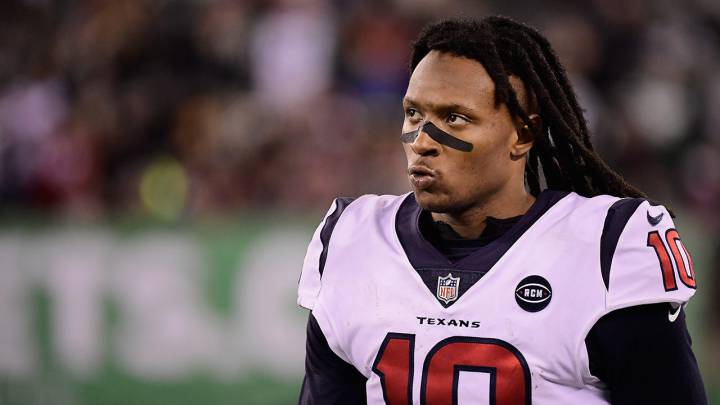DeAndre Hopkins en partido de los Texans