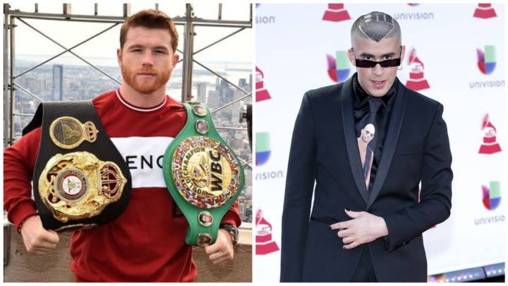 Canelo Álvarez y Bad Bunny