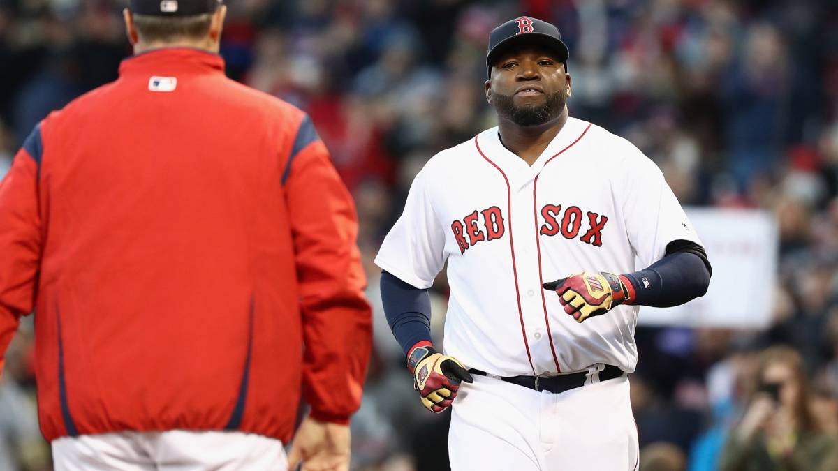 David Ortiz en partido de los Red Sox