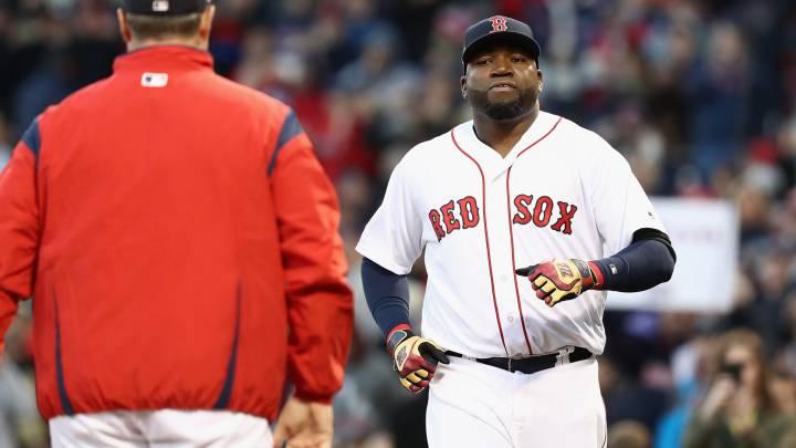David Ortiz en partido de los Red Sox