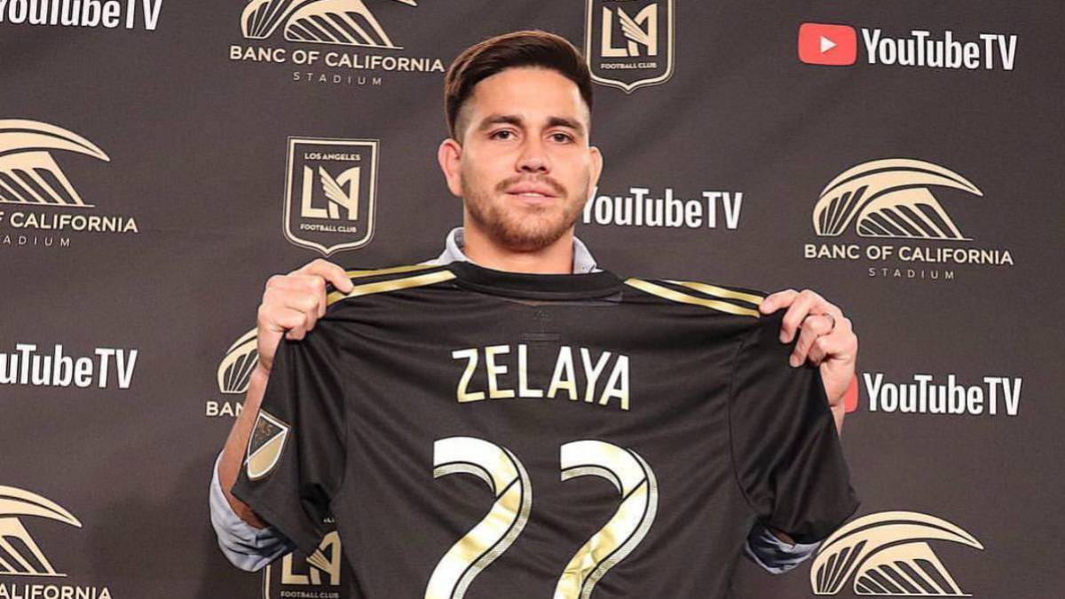 Fito Zelaya con la camiseta de LAFC