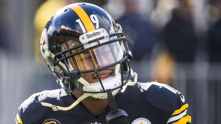 JuJu Smith-Schuster en partido de los Steelers