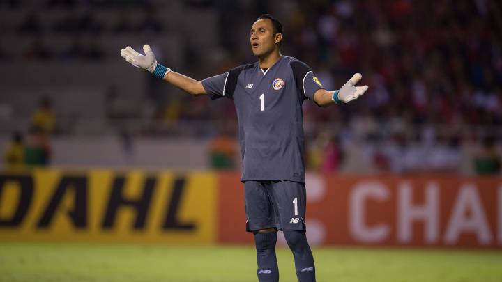 Keylor Navas en amistoso con Costa Rica.