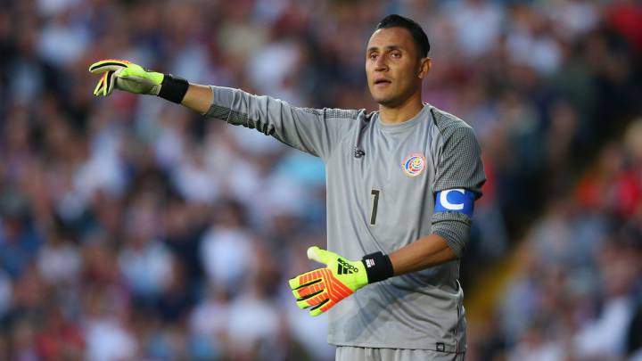 Keylor en la portería de Costa Rica