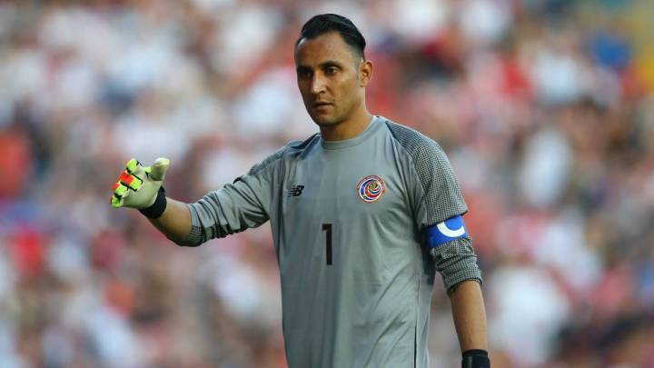 Keylor Navas jugando con Costa Rica