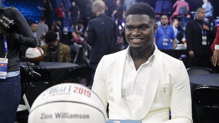 Zion Williamson en el Draft de la NBA