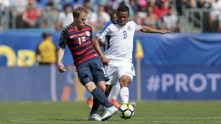 Foto de acción durante el partido entre Estados Unidos y Panamá en 2017.