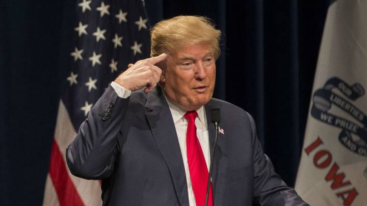 Donald Trump durante un discurso en los Estados Unidos en su mandato como presidente de la nación norteamericana.