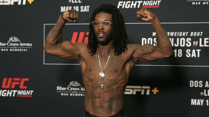 Desmond Green en ceremonia de pesaje de UFC