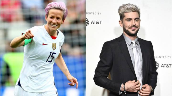 Megan Rapinoe y Zac Efron