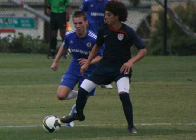 Steeven Saba con la USMNT U-18
