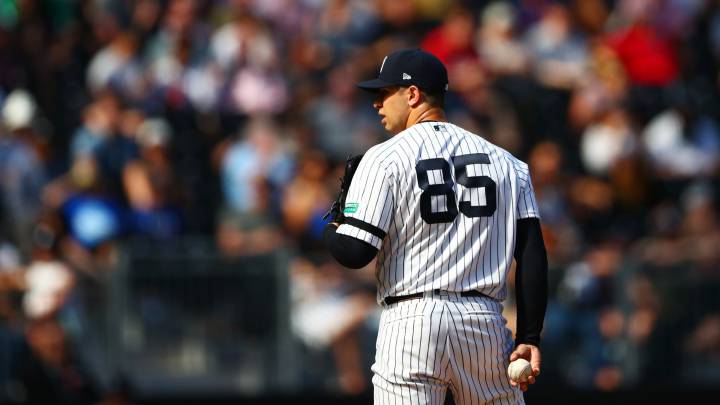 Luis Cessa en partido de los Yankees en Londres