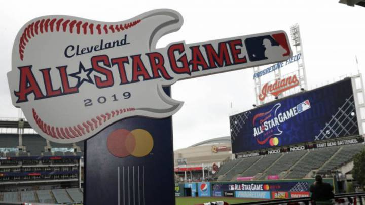 Progressive Field con decoración del All-Star Game 2019