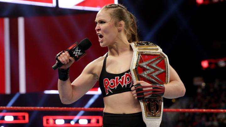 Ronda Rousey en evento de la WWE