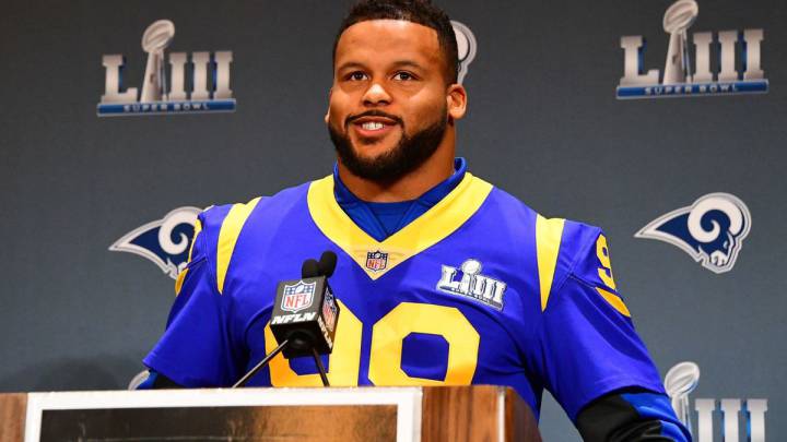 Aaron Donald previo al Super Bowl LIII