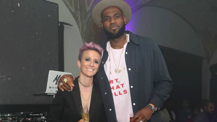 Megan Rapinoe se va de fiesta con el 'Rey' Lebron James