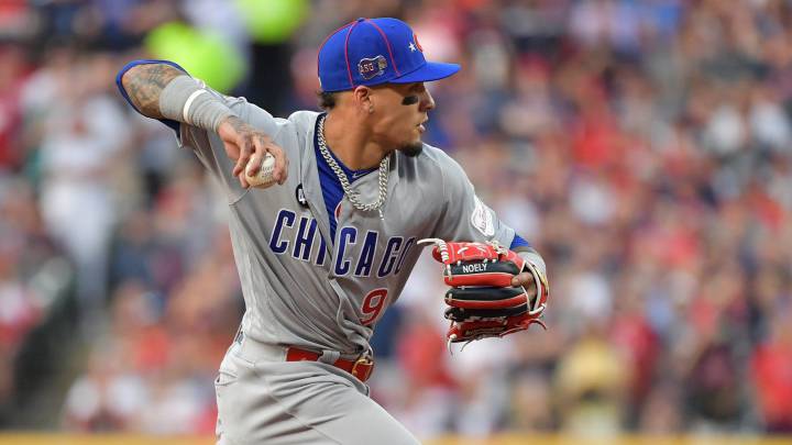 Javy Báez en partido de los Cubs