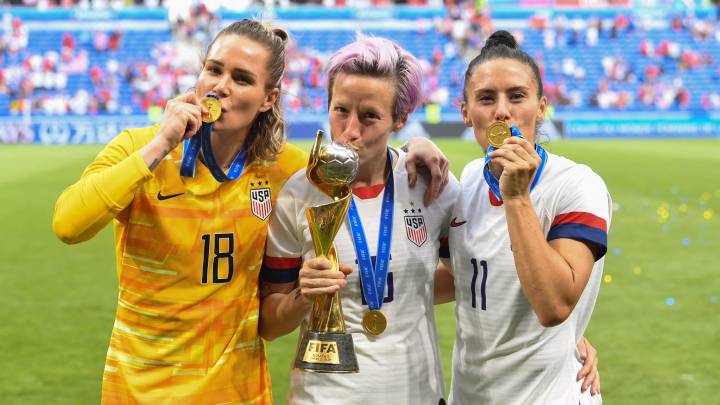 Ali Krieger, Ashlyn Harris y Megan Rapinoe