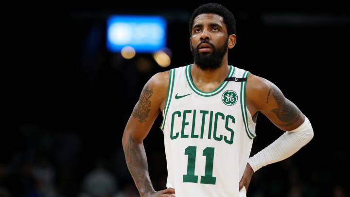 Kyrie Irving en partido de los Celtics