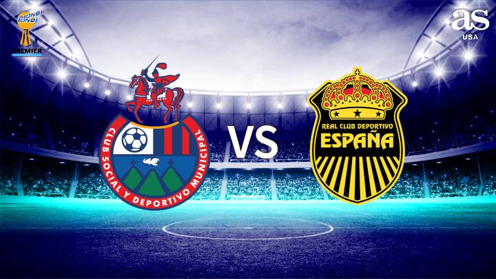 Municipal vs Real España en vivo y directo: Copa Premier