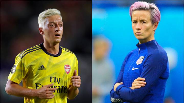 Rapinoe y Mesut Ozil rompen las redes al fotografiarse juntos