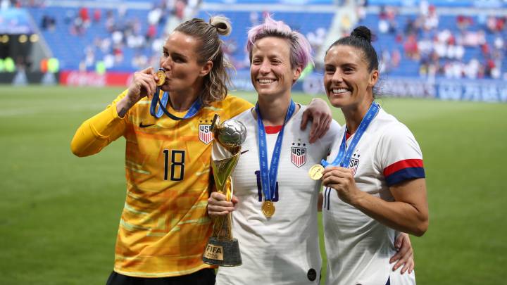 Ali Krieger, Ashlyn Harris y Megan Rapinoe