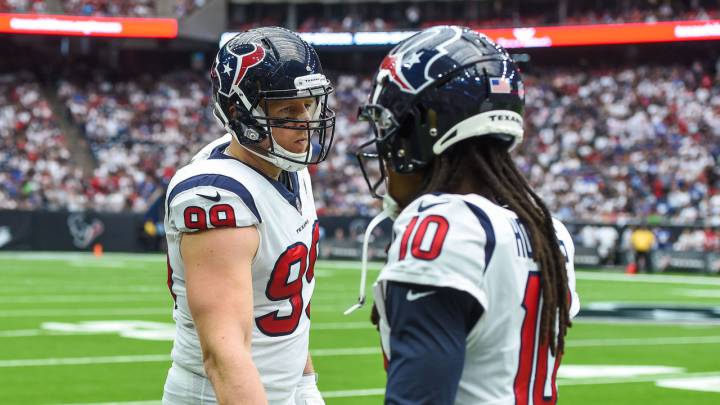 J.J. Watt y DeAndre Hopkins