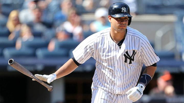 Gary Sánchez en partido de los Yankees