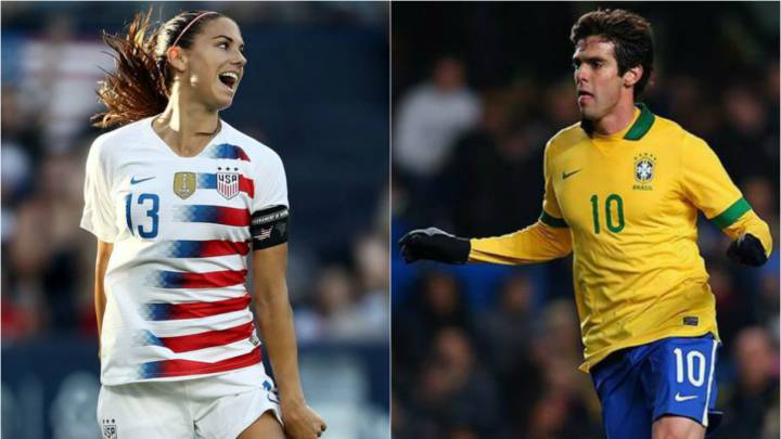 Alex Morgan y Kaká