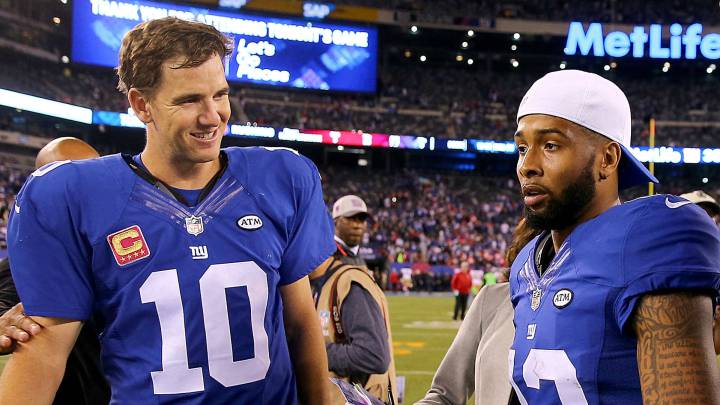 Eli Manning se mofa de las críticas hechas por Odell
