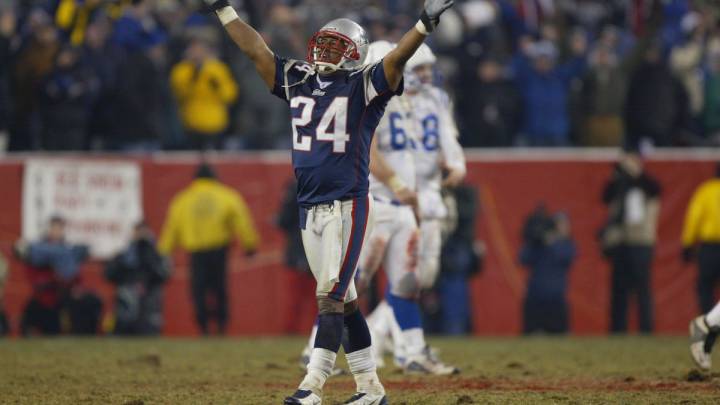 Ty Law con los Patriots