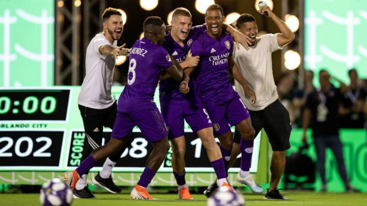 El equipo del futbolista portugués se impuso en el marcador final al combinado de la MLS y al Atlético de Madrid ante la presencia de decenas de aficionados