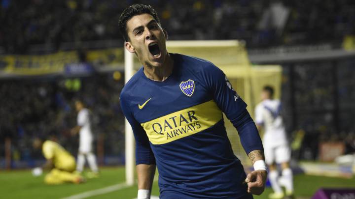 Pavón festejando anotación