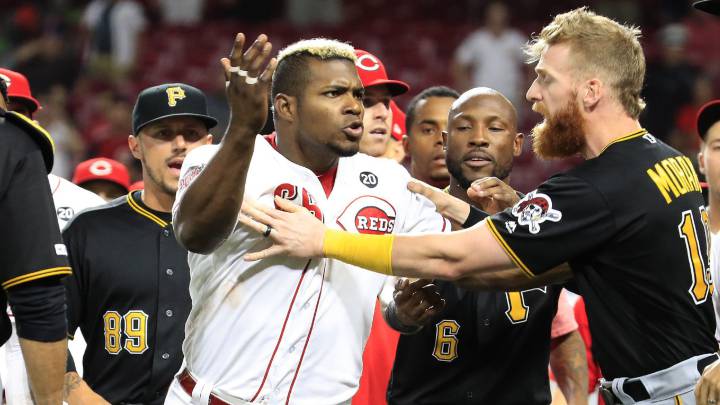 Yasiel Puig en pelea contra los Pirates